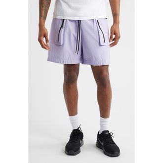 Nike Super Lightweight Waterproof Shorts in Hydrangeas/Black at Nordstrom Rack, Size Small