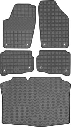 OEM Juego De Alfombrillas De Goma Para Coche Y Alfombrilla Para Maletero Skoda Fabia I Hatchback (2000-2008)