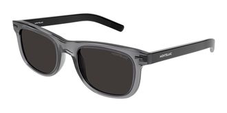 Montblanc MB0260S 003 Mens Sunglasses Grey Size 53
