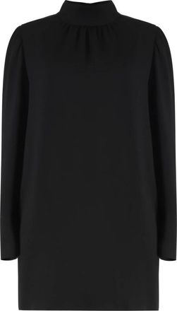 Max Mara Kleedjes, Dames, Zwart, XS, Polyester, Embassy Crepe Jurk