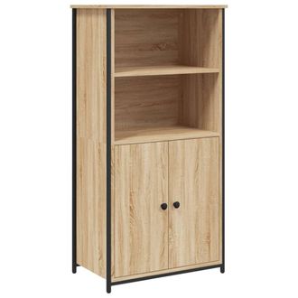 Berkfield Home Highboard Sonoma Oak 62x36x121.5 cm Engineered Wood in Light Brown