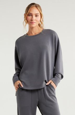 Zella Ultra Soft Tunic in Grey Forged at Nordstrom, Size X-Small