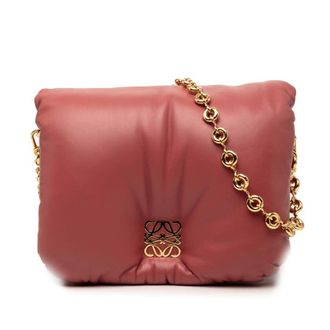 Loewe Pre-owned LOEWE Shiny Lambskin Goya Puffer Chain Bag Ladies 86G8B1HACTKEAU8U