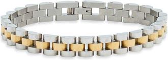 Nordstrom Watch Strap Link Bracelet, Stainless Steel in Silver- Gold at Nordstrom