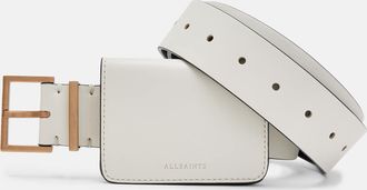 AllSaints Cow Leather Teri Leather Bag Belt, Size: L/XL