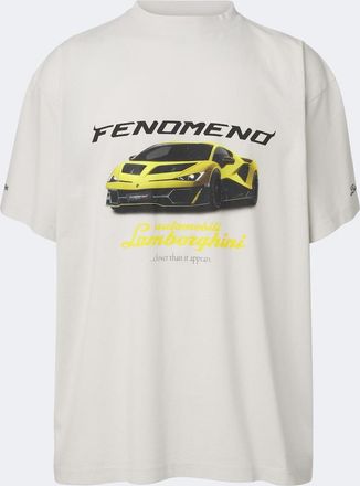 Balenciaga Camiseta oversized de jersey de algod&oacute;n estampada