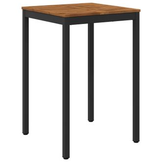 vidaXL Mesa De Bar Para Jard&iacute;n Natural Y Negro 70 X 68,5 X 105 Cm Vidaxl