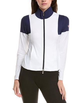 POST CARD Zip Sweater Top