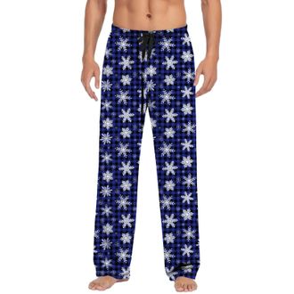 Generic Christmas Pyjama Bottoms Men, Pajama Pants Christmas Lightweight Pyjama Bottoms Print Pants Comfort Drawstring Elasticated Casual And Comfortable - Fe