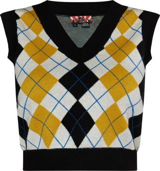 Mymo gebreide trui Dames Zwart wit veelkleurig