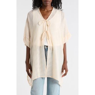 Vince Camuto Crinkle Textured Topper in Natural at Nordstrom Rack