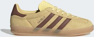 adidas Originals Gazelle - Scarpe da indoor gialle e marroni con suola in gomma-Giallo