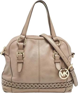 Michael Kors Tweedehands leren handtassen - Dames - Vintage Handtas - Beige - ONE Size - Vintage