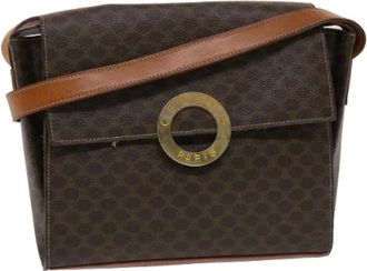 Celine Pre-owned Cross Body Bags, female, Brown, Size: ONE SIZE Pre-owned Vintage Canvas Crossbody Bag