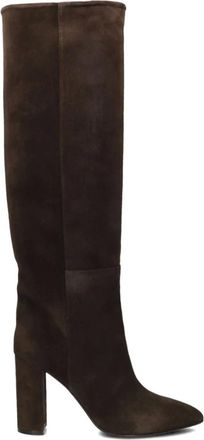 Toral Shoes Schoenen, Dames, Bruin, 37 EU, Wol, Elegante hoge laarzen voor vrouwen