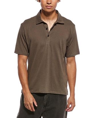 Rag & Bone Classic Linen-Blend Polo Shirt