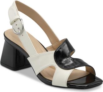 Adrienne Vittadini Trove Sandal in Black/White at Nordstrom Rack, Size 8.5