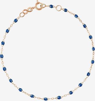 Gigi Clozeau Ros&eacute;gold- und Harz-Armband Classique Gigi Saphir