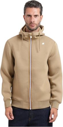 K-Way Rainer Spacer Fleece - Heren - Vesten met rits - Beige - M - Polyester - Hoodies & sweatvesten