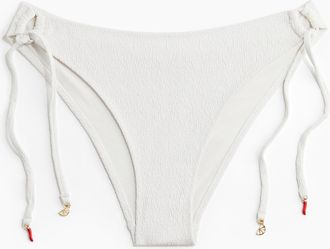H&M Cheeky Tie-Tanga Bikinihose - White
