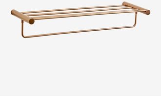 Sklum Sklum - Toallero De Pared Para Ba&ntilde;o Con Balda En Acero Inoxidable Devon