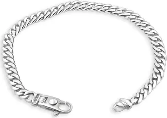 Pompeii3 Mens Cuban 14k Gold (24gram) or Platinum (45gram) 6mm Link Bracelet 8.5