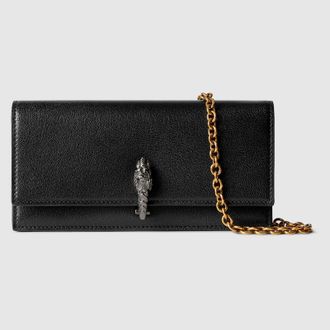 Gucci Dionysus Wallet On Chain, Black, Leather