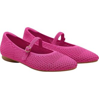 Vivaia Almond-Toe Mary-Jane AdaptAll in Fuchsia Mesh at Nordstrom, Size 5.5