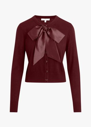 Favorite Daughter Womens Take A Bow Cardigan In Vino