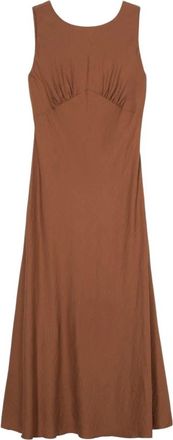 Oltre Dames, Jurken, Bruin, Maat: XL Viscose
