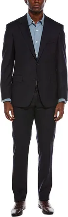 Canali 2Pc Wool-Blend Suit With Flat Front Pant