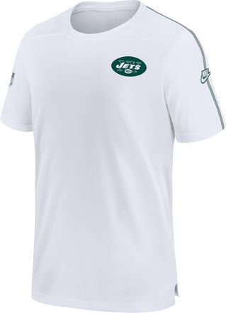 Nike New York Jets Sideline Coach Nike Mens Dri-FIT NFL Top in White | 02ES064NQ9Z-TSY