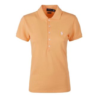 Ralph Lauren Polo Shirts, female, Orange, Size: S Piqu&eacute; Polo