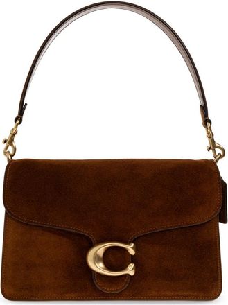 Coach Tassen, Dames, Bruin, ONE Size, Leer, Chain Tabby Schoudertas