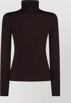 Zanone long sleeve turtleneck knitwear with ribbed texture