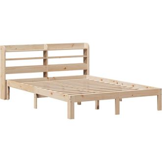 vidaXL Bed Frame with Headboard without Mattress 140x190 cm vidaXL