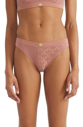 adidas Originals Microterrot Monogram Bikini Briefs in Warm Clay at Nordstrom, Size Xx-Large