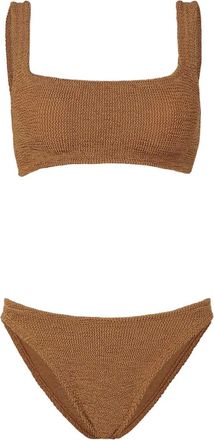 Hunza G Xandra Bikini Cacao Metallico-Donna