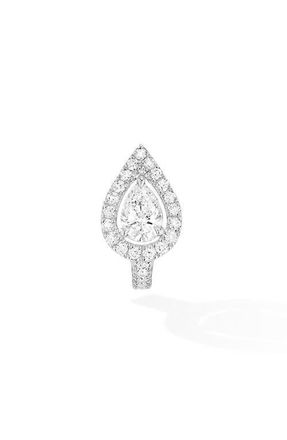 Messika My Twin Diamond Single Clip-On Earring in White Gold at Nordstrom