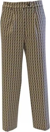 Skills & Genes Dames Plooiende Broek - Dames - Straight fit broeken - Beige - L - Broeken