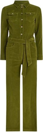 King Louie Mia Jumpsuit Baby Cord - Dames - Jumpsuits & Playsuits - Groen - Maat: M Katoen