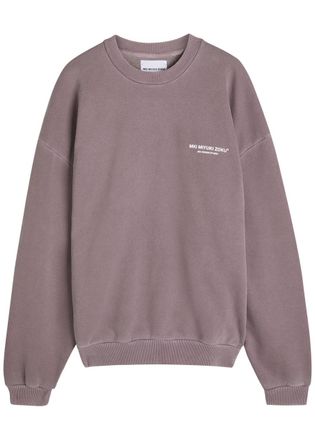 Mki Miyuki Zoku Design Studio Logo-print Cotton-blend Sweatshirt - Raisin - XL