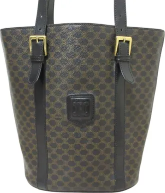 Celine Black Brown Shoulder Bag Tote Bag (Pre-Owned)