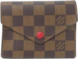 Louis Vuitton Pre-owned Wallets, female, Brown, Size: ONE SIZE Pre-owned Canvas Wallet