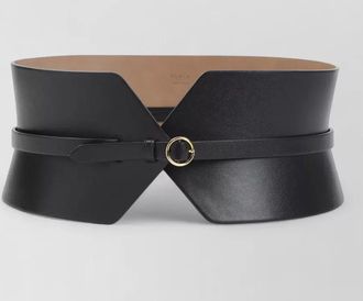 Alaia structured bustier belt gold tone buckle