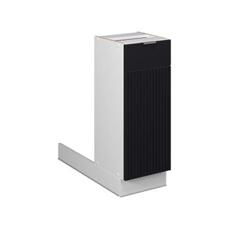 Vicco Isla De Cocina Fame-line, Rayas Negras, 30 Cm Sin Encimera