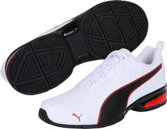 Puma Sneaker PUMA LEADER VT SL, Gr. 42,5, puma wei&szlig;, puma schwarz, flame scarlet, Schuhe Sneaker