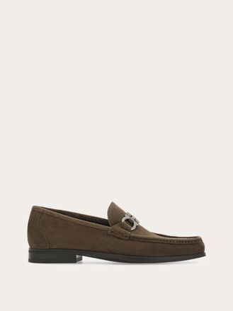 Ferragamo Uomo Mocassino ornamento Gancini Grigio Taglia 42.5
