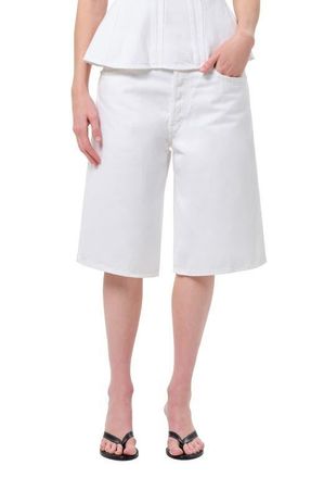 A Gold E Ramona Denim Shorts in Marshmallow Clean White at Nordstrom, Size 23