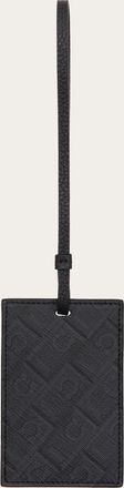 Ferragamo Men Ferragamo Monogram badge holder Black